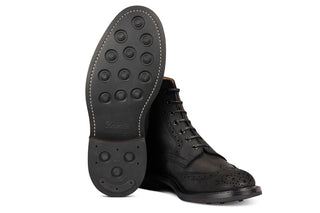 Stow Country Boot - Black Waxy Commander - R E Tricker Ltd