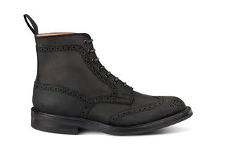 Stow Country Boot - Black Waxy Commander - R E Tricker Ltd