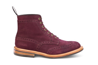 Stow Country Boot - Blackberry Hydro Nubuck - R E Tricker Ltd