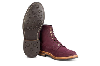 Stow Country Boot - Blackberry Hydro Nubuck - R E Tricker Ltd