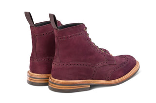 Stow Country Boot - Blackberry Hydro Nubuck - R E Tricker Ltd