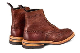 Stow Country Boot - Brown Buffalo (Tricker's Exclusive) - R E Tricker Ltd