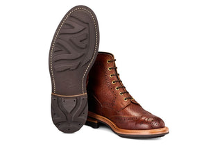 Stow Country Boot - Brown Buffalo (Tricker's Exclusive) - R E Tricker Ltd