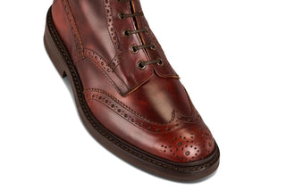 Stow Country Boot - Burgundy Museum - R E Tricker Ltd
