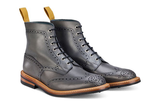 Stow Country Boot - Grey Calf - R E Tricker Ltd