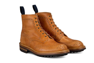 Stow Country Boot - Natural Horween (Tricker's Exclusive) - R E Tricker Ltd