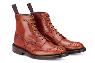 Stow Country Boot - Pure Shadow Brown - R E Tricker Ltd