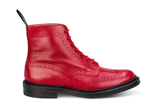 Stow Country Boot - Red Calf - R E Tricker Ltd