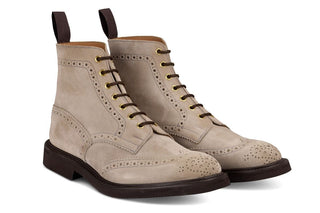 Stow Country Boot - Shale Suede - R E Tricker Ltd