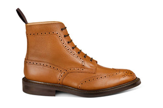 Stow Country Boot - Sienna Scotch Grain - R E Tricker Ltd