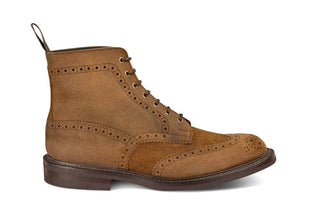 Stow Country Boot - Snuff Waxy Suede - R E Tricker Ltd
