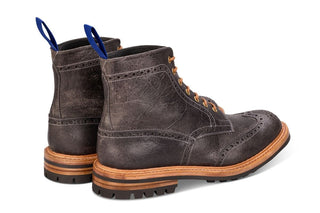 Stow Country Boot - Winter Smoke Pull-Up Full Grain Tricker's Exclusive) - R E Tricker Ltd