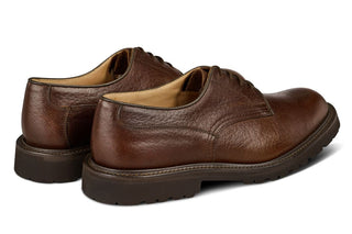 Woodstock Plain Derby Country Shoe - Brown Buffalo - R E Tricker Ltd