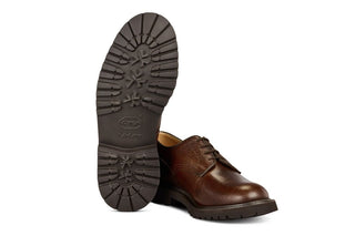 Woodstock Plain Derby Country Shoe - Brown Buffalo - R E Tricker Ltd