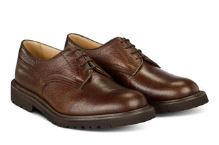 Woodstock Plain Derby Country Shoe - Brown Buffalo - R E Tricker Ltd
