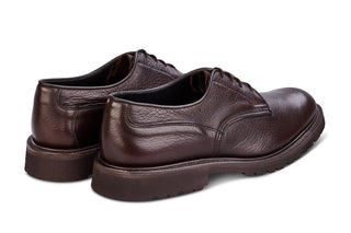 Woodstock Plain Derby Country Shoe - Brown Olivvia Deerskin - R E Tricker Ltd