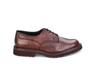 Woodstock Plain Derby Country Shoe - Chestnut Olivvia Deerskin - R E Tricker Ltd