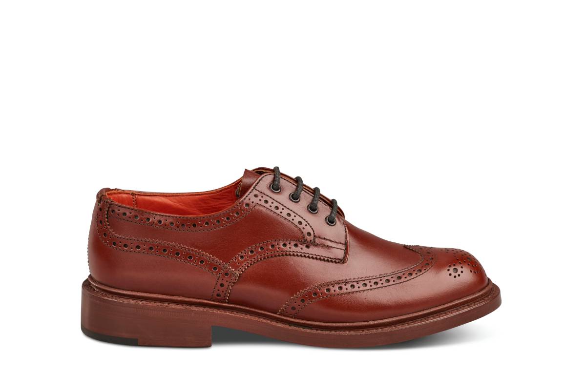 Anne Brogue Country Shoe Marron Antique – R E Tricker Ltd