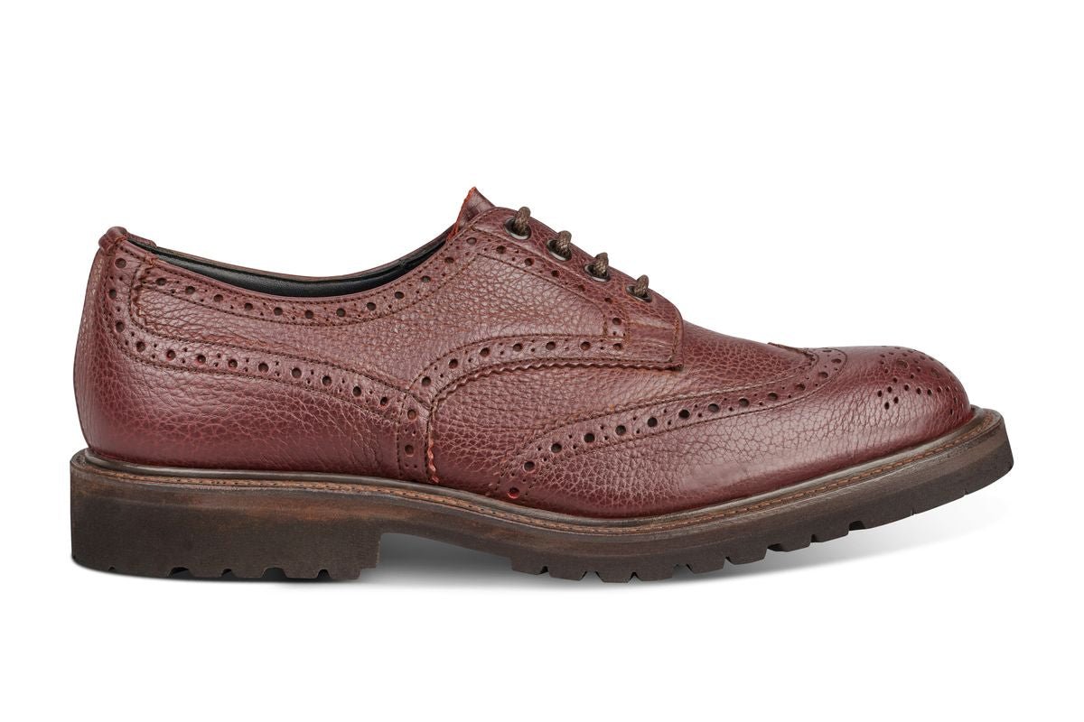 Bourton Country Shoe - Burgundy Olivvia Shrunken Grain