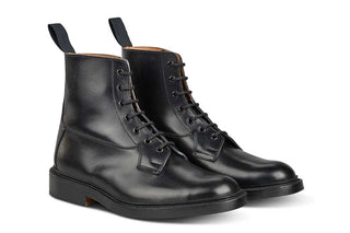 Burford Country Boot - Black Calf - R E Tricker Ltd