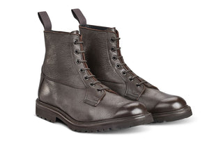 Burford Country Boot - Brown Olivvia Deerskin - R E Tricker Ltd