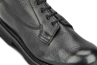 Camilla Derby Boot - Olivvia Deerskin - Black - R E Tricker Ltd