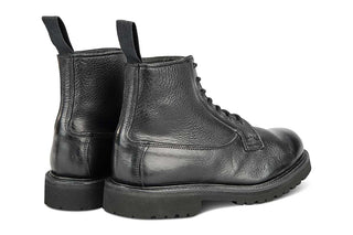 Camilla Derby Boot - Olivvia Deerskin - Black - R E Tricker Ltd