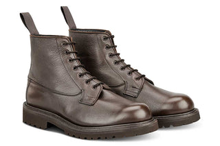 Camilla Derby Boot - Olivvia Deerskin - Brown - R E Tricker Ltd