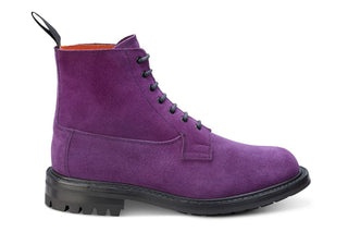 Camilla Derby Boot - Repello Suede - Violetta - R E Tricker Ltd