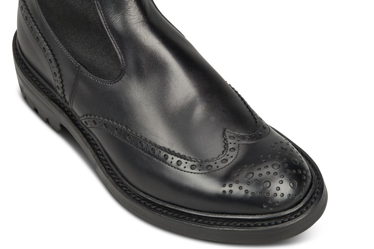 Henry Country Dealer Boot - Black Calf – R E Tricker Ltd