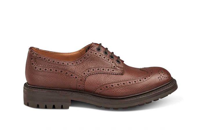 Ilkley Country Shoe Brown Zug Grain – R E Tricker Ltd
