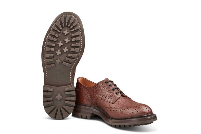 Ilkley Country Shoe Brown Zug Grain – R E Tricker Ltd
