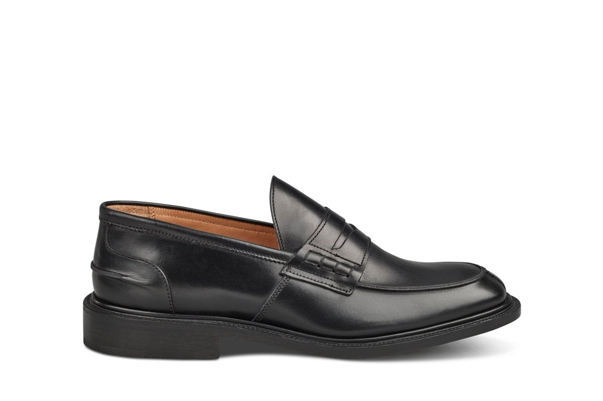 James Penny Loafer Black R E Tricker Ltd