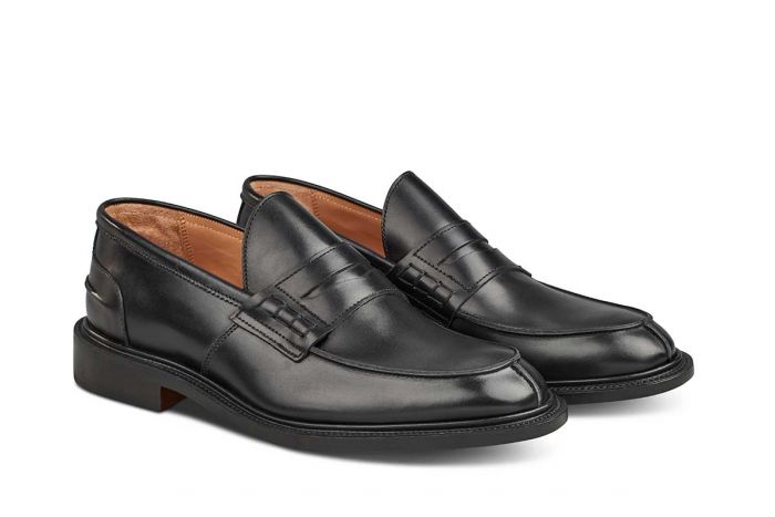 James Penny Loafer Black – R E Tricker Ltd