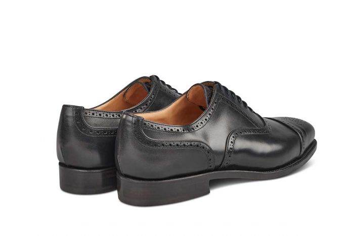 Tricker´s M7195 Cap Toe Shoes Black UK8-