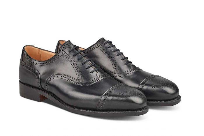 Tricker´s M7195 Cap Toe Shoes Black UK8-