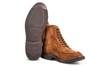 Lawrence Apron Front Derby Boot - Cubana Suede - R E Tricker Ltd