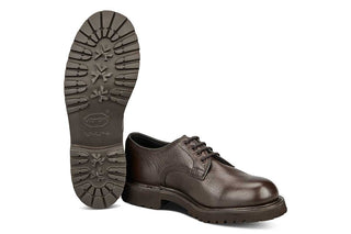 Linda Derby Tramper Shoe - Olivvia Deerskin - Brown - R E Tricker Ltd