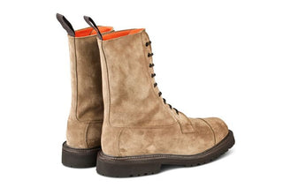 Lucia Super Boot - Visone Suede - R E Tricker Ltd