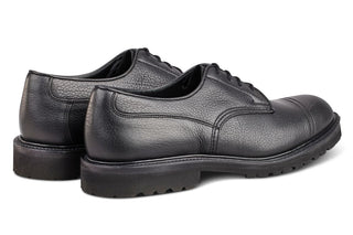 Matlock Country Shoe - Black Olivvia Shrunken Grain - R E Tricker Ltd