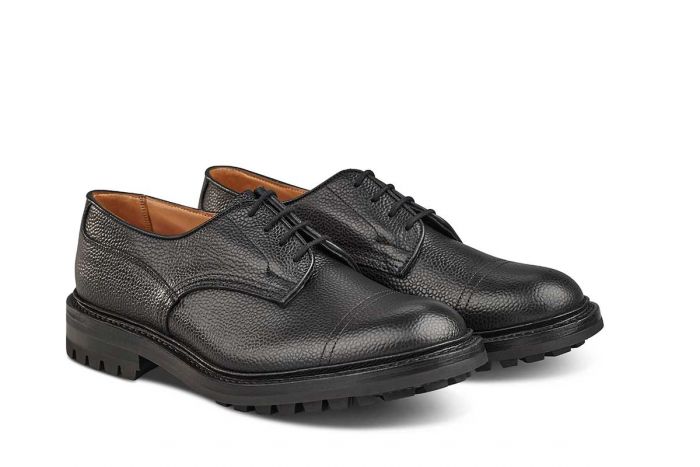 Matlock Country Shoe Black Scotch Grain (6 Fitting)