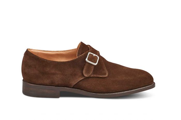 Suede double hot sale monk strap