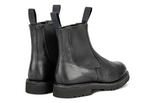 Paula Chelsea Boot - Olivvia Deerskin - Black - R E Tricker Ltd