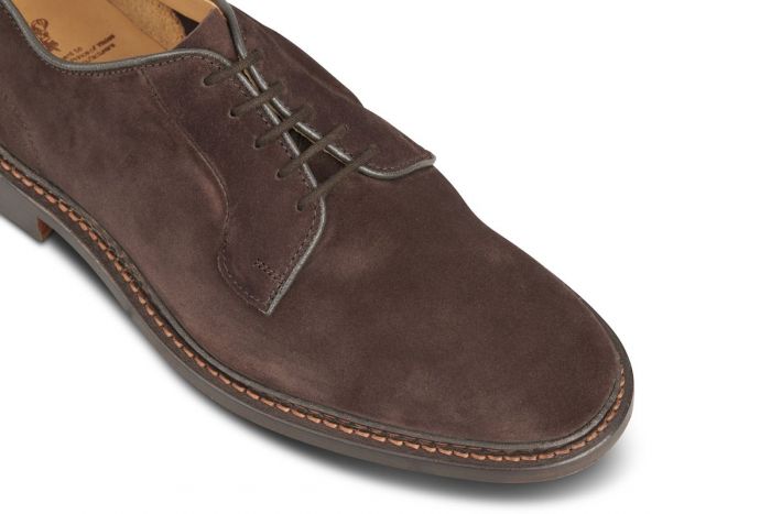 Robert Derby Shoe Coffee Suede – R E Tricker Ltd