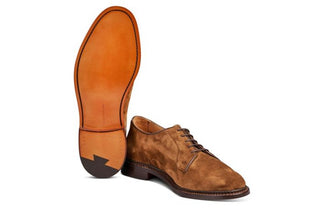 Robert Derby Shoe - Cubana Suede - R E Tricker Ltd