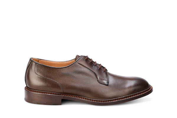 Daniel' Dark Brown Leather Derby UK 7 - Abbot's Shoes
