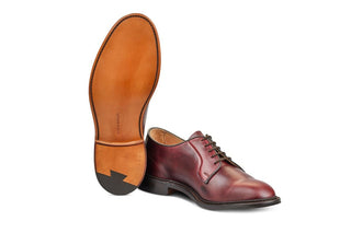 Robert Derby Shoe - Lightweight - Burgundy Cutter - R E Tricker Ltd