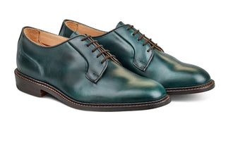 Robert Derby Shoe - Lightweight - Green Cutter - R E Tricker Ltd