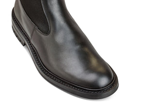 Stephen Chelsea Boot - Black Olivvia Oiled - R E Tricker Ltd