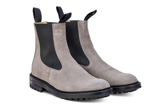 Stephen Chelsea Boot - Grey Castorino Suede - R E Tricker Ltd